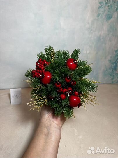 Новогодняя композиция на стол