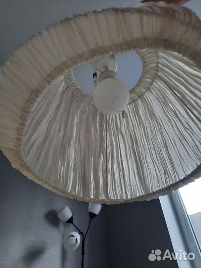 Люстра с абажуром бу