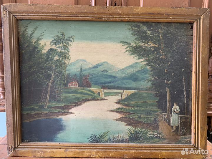 Картина старинная 50-х годов