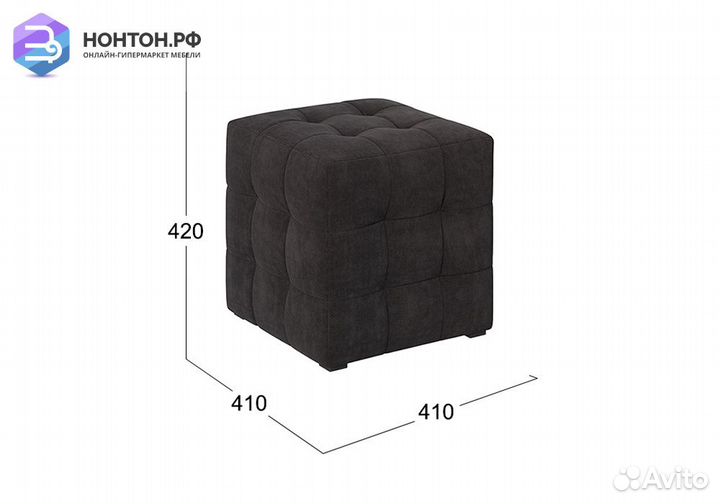 Пуф тип 1 графит
