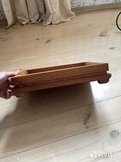 Деревянная песочница от японского сада