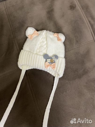 Шапка зимняя для девочки 37 размер