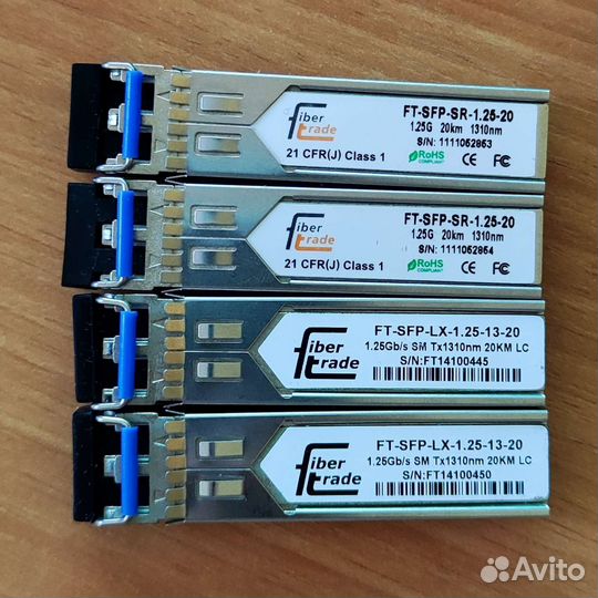 Модули SFP, оптические и медные
