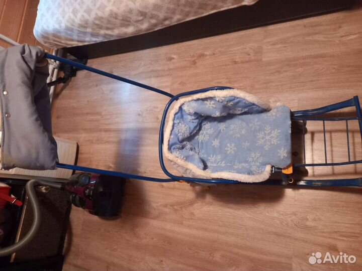 Детские санки коляска