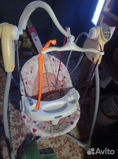Детские электронные качели для новорожденных