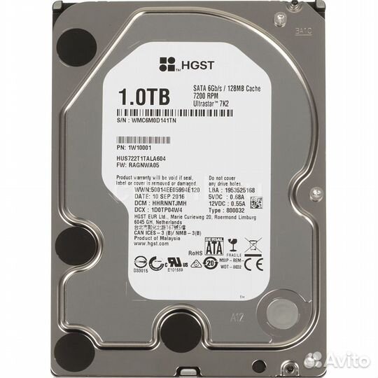 Серверный жесткий диск Western Digital 1 тб 326766