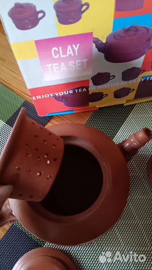 Глиняный чайный набор
