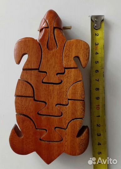 Деревянный пазл черепашка и змея