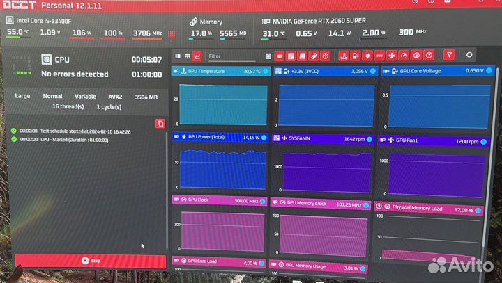 I5 13400f + h610m + 32gb + cooler