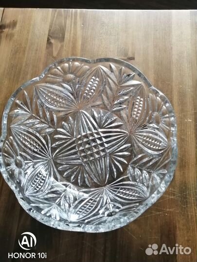 Ваза для фруктов, хрусталь. СССР