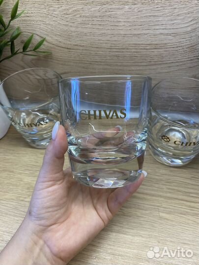 Бокалы Chivas с граненым дном