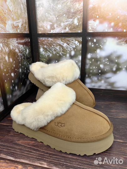 Слиперы Ugg Slippers Scuffette Platform Chestnut