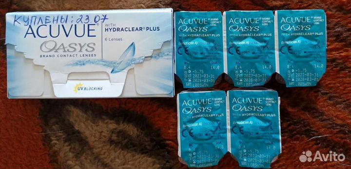 Линзы контактные acuvue oasys двухнедельные