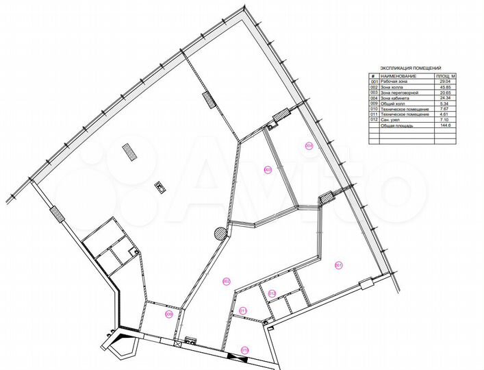 Аренда офиса 145.2 м² в мфк Башня Федерация (Запад