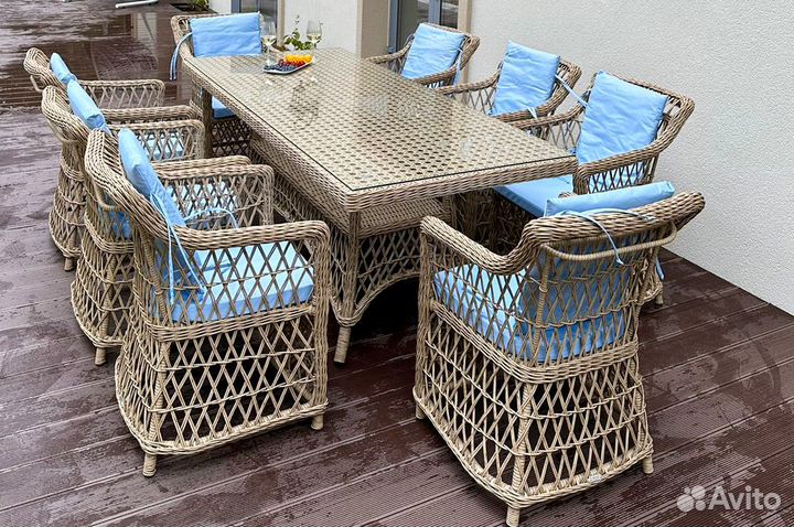 Комплект плетеной мебели из экоротанга 