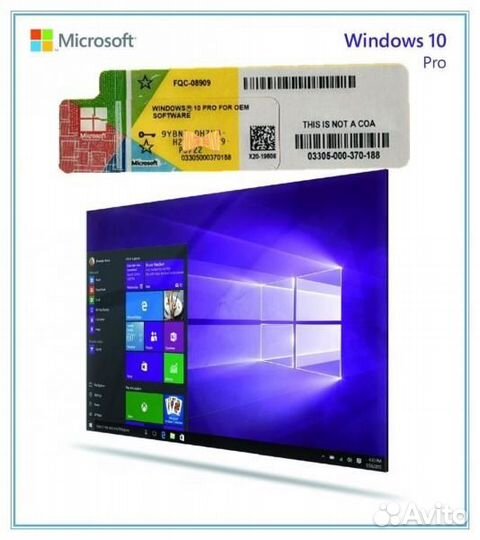 Лицензионный ключ Windows 10 Pro/Home OEM Гарантия