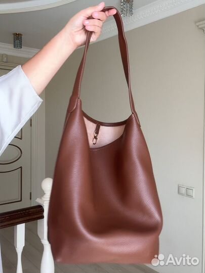 Сумка тоут коричневая новая