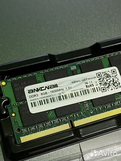Оперативка для ноутбука 16GB DDR3 (8x2gb)