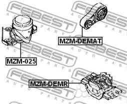 Опора двигателя правая MZM025 (febest — Германия)