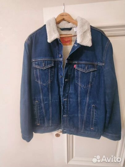 Джинсовая куртка мужская levis шерпа