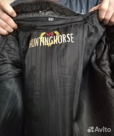 Куртка зимняя мужская кожаная