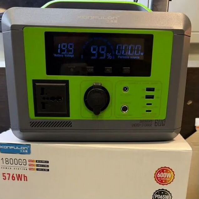 Портативная электростанция 180000mAh 600W (600 вт)