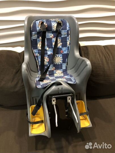 Детское кресло для велосипеда на багажник