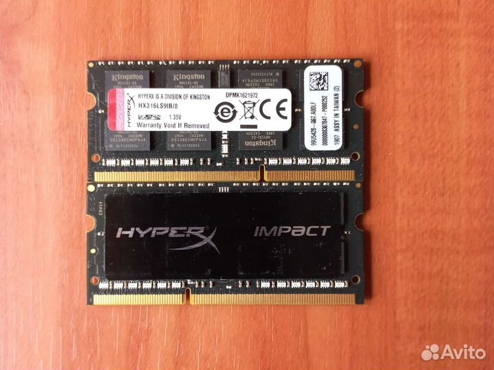 Память ddr3l 8Gb 1600MHz для ноутбука