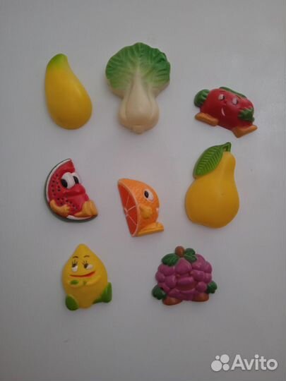 Магнитики фрукты и овощи