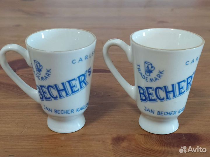 Фарфоровые стопки (ликерницы) Becher's Liqueur