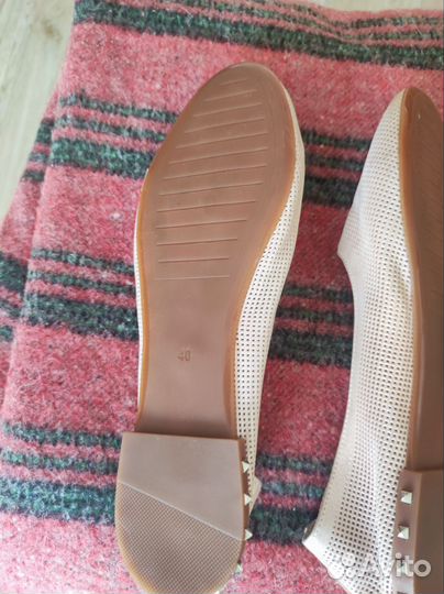 Балетки натуральная кожа