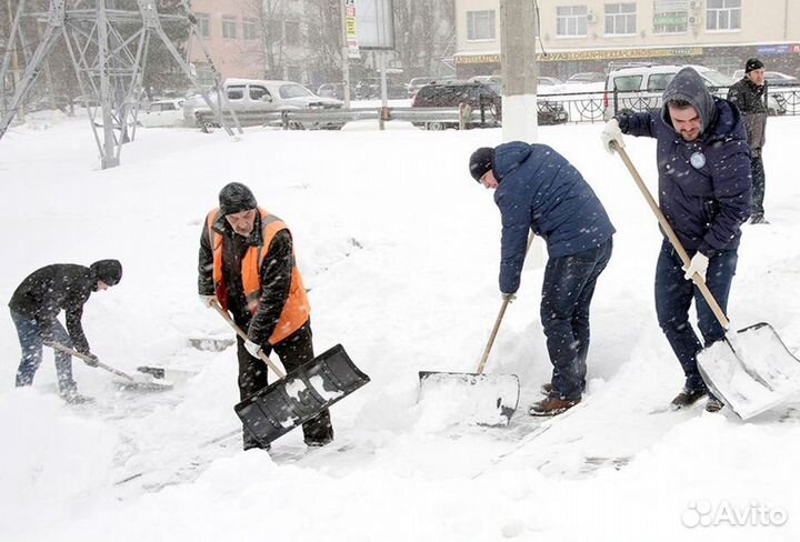 Разнорабочие - уборка снега