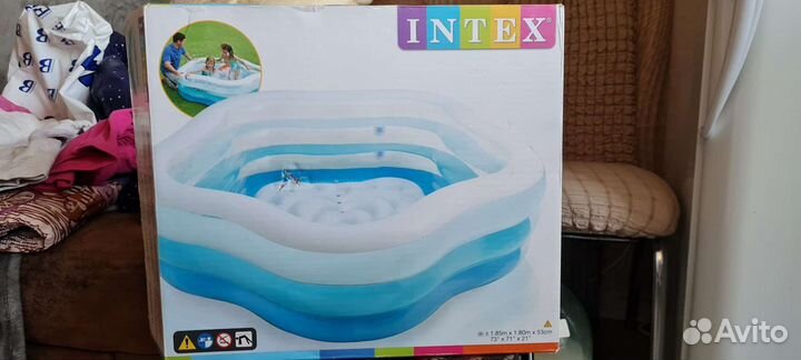 Детский надувной бассейн бу