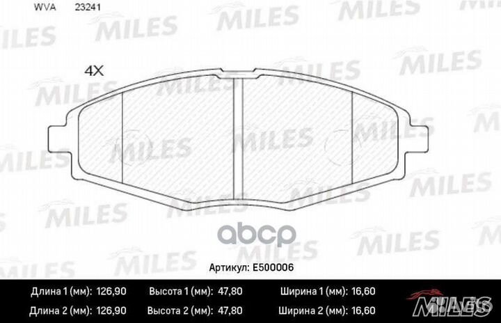 E500006 Колодки тормозные daewoo nexia/lanos/MA