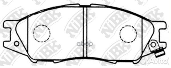 Колодки тормозные дисковые перед PN2435 NiBK