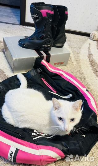 Продам женские мото куртку и мотоботы к ней