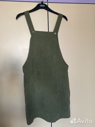 Вельветовый сарафан shein