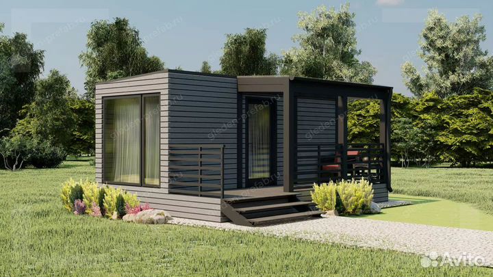 Модульный дом в современном стиле