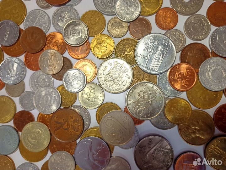 Монеты Европы 150 шт. без повторов