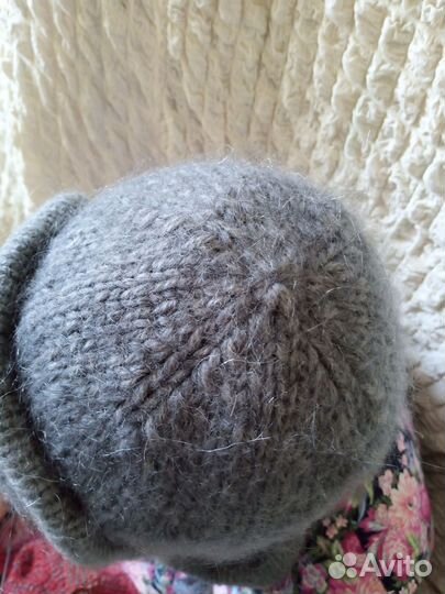 Шапка- ушанка вязаная