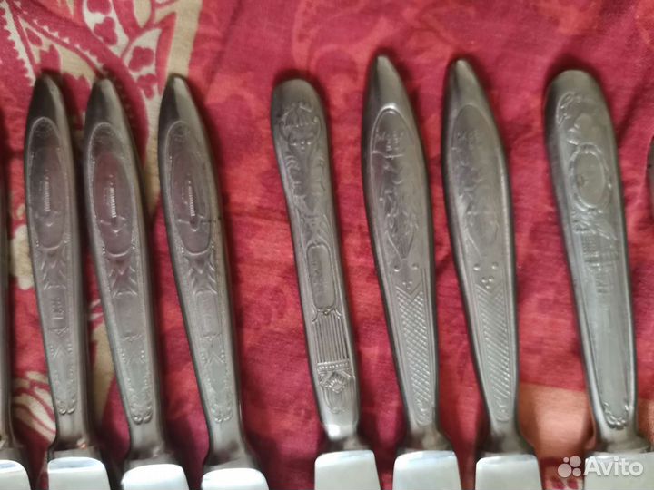 Нож вилка нерж сб Нержавейка СССР 23 см