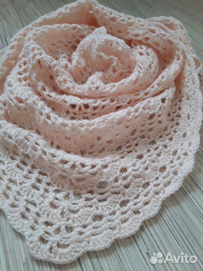 Шарф бактус косынка ажурная