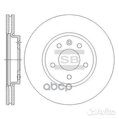 Диск тормозной SD3047 Cruze 1.8L Astra-J Zafira