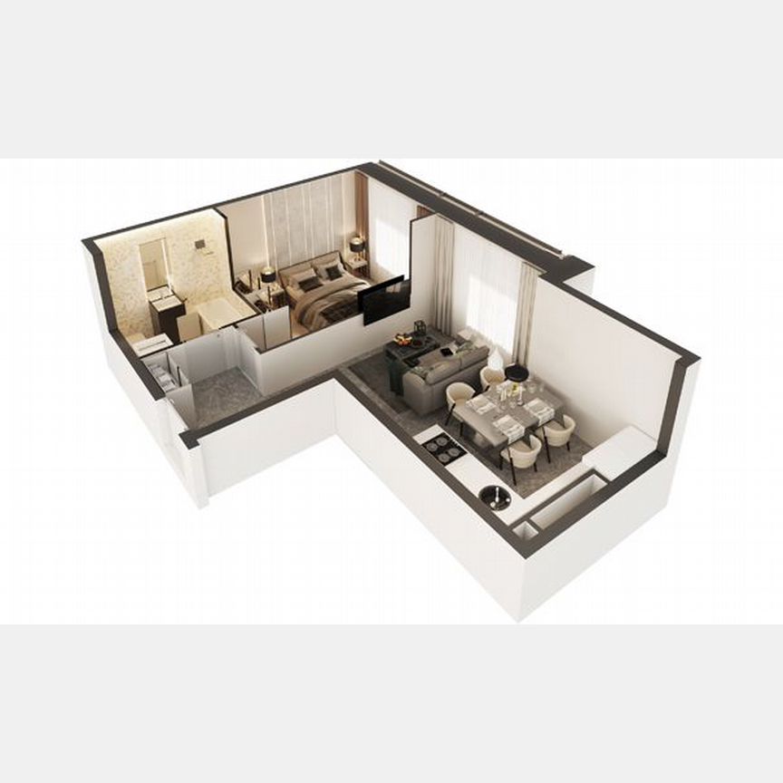 1-к. апартаменты, 40,5 м², 11/30 эт.