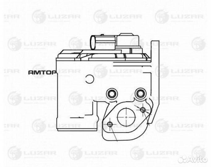Luzar lveg1858 Клапан EGR (рециркуляции выхл. газо