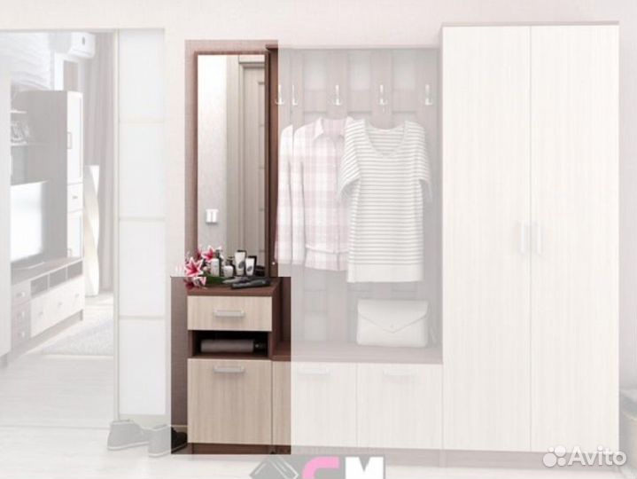 Зеркало с тумбой Машенька