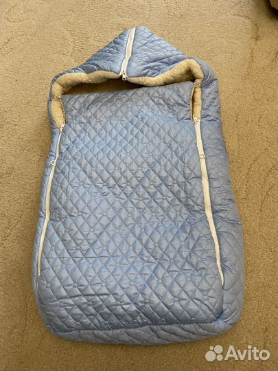 Теплый конверт из овчины