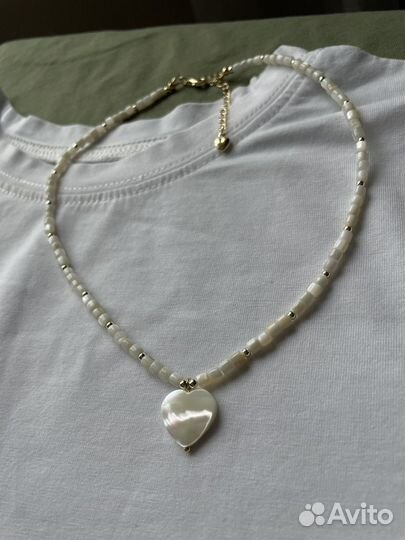 Колье чокер из натурального камня