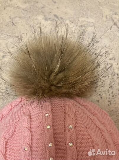 Шапка шлем для девочки 50-52