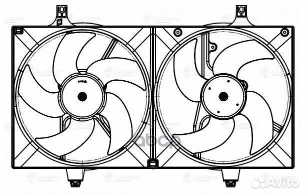 Вентилятор радиатора nissan almera N16/primera P12